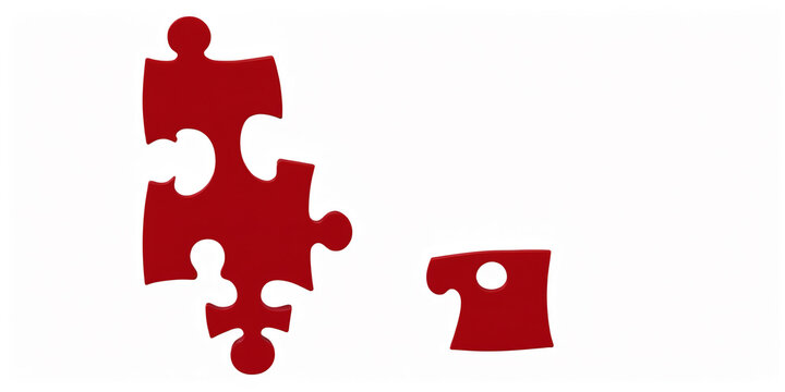 Red jigsaw puzzle piece Transparent Background Images