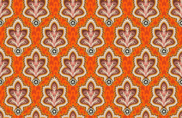 Geometric floral pattern for decoration and textiles. small motif for decoration and clothing fabrics