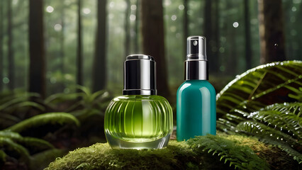 Cosmetics health objects in the nature