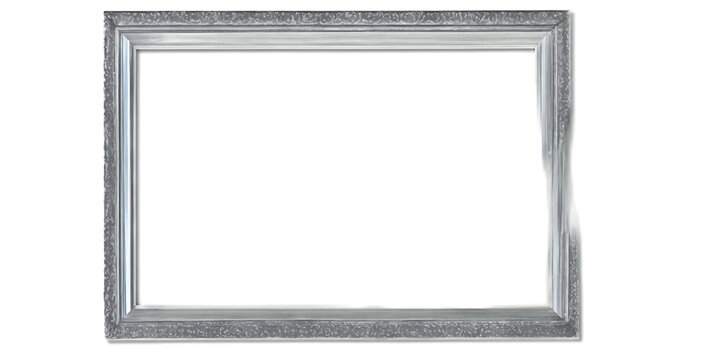 Silver picture frame Transparent Background Images 