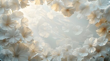 Ethereal Floral Abundance Elegant Soft Light Dreamy Artistic