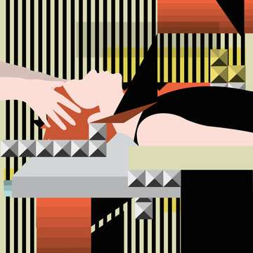 Someone tries to forget their day with a head massage