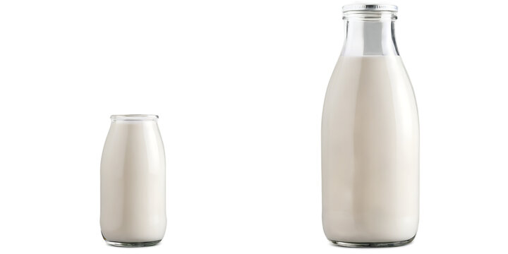 Transparent glass milk bottle Transparent Background Images 