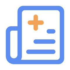 Fototapeta premium Medical multi color icon pack