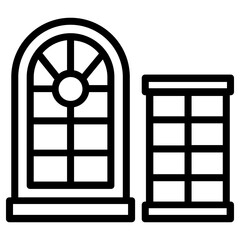 windows icon, simple vector design