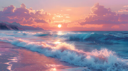 Tranquil Seashore Dawn