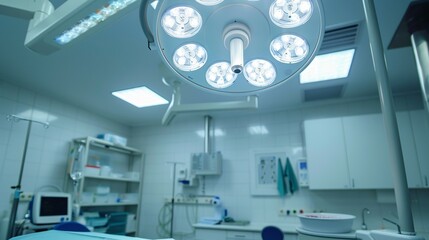 In a dental clinic or operating room of a medical facility, meticulous cleaning, disinfection, and sterilization procedures are paramount. The presence of medical lamps ensures proper illumination 