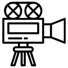 film shooting icon, simple vector design - obrazy, fototapety, plakaty