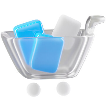 3D Icon Troly Illustration