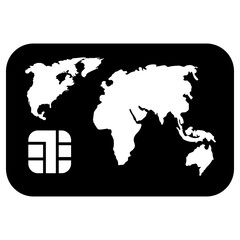 credit card icon, simple vector design