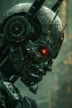 Dystopian demon, haunting high-tech horrors