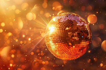 Obraz premium Ballroom sparkle, disco ball dance