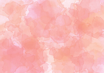 水彩風テクスチャのピンク色の背景