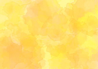 水彩風テクスチャの黄色の背景
