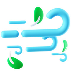 3D Icon Fresh Air Illustration