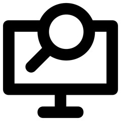 search computer icon, simple vector design - obrazy, fototapety, plakaty