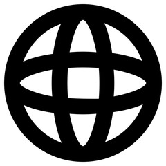 worldwide icon, simple vector design
