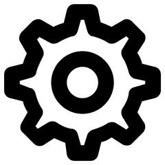 cog icon, simple vector design