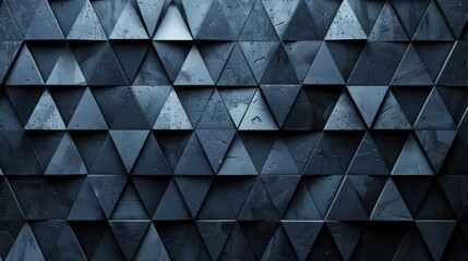 A wall texture that features a 3D triangle tile pattern