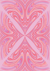 The background image is in pink tones, using shapes to arrange. Composition with gradation used for graphics