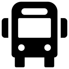 bus icon, simple vector design