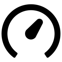 speedometer icon, simple vector design