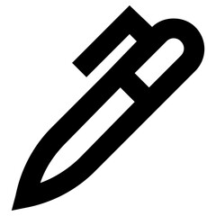 pen icon, simple vector design