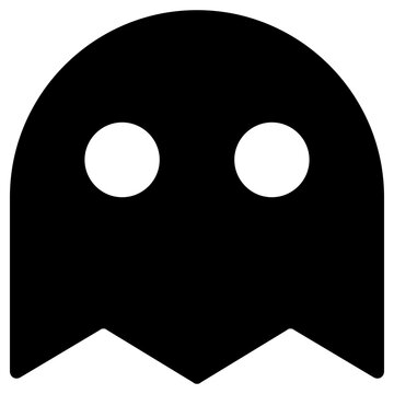 game ghost icon, simple vector design