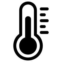 temperature icon, simple vector design - obrazy, fototapety, plakaty