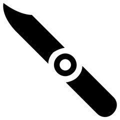 pocket knife icon, simple vector design - obrazy, fototapety, plakaty