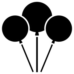 balloons icon, simple vector design