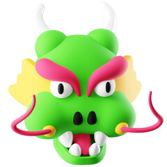 3D Icon Dragon Illustration