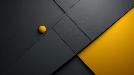 Modern yellow overlapping dimension line bar design, technological background - obrazy, fototapety, plakaty