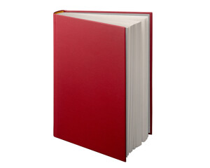 赤いハードカバーの本 - obrazy, fototapety, plakaty
