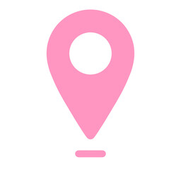 シンプルなピンク色のマップアイコン