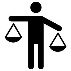 injustice icon, simple vector design