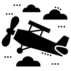 airplane take off icon, simple vector design