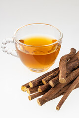 Hot drink from licorice stems - Glycyrrhiza glabra