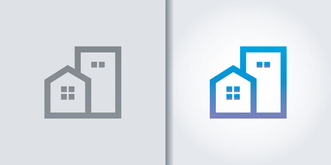 building house logo set