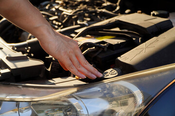 car inspection technician,Auto mechanic working in repair service garage