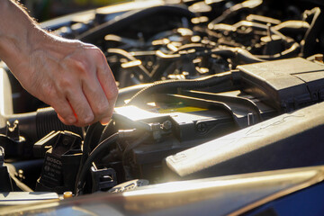 car inspection technician,Auto mechanic working in repair service garage