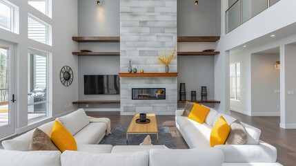 Scandinavian Simplicity: Modern Living Room Embracing Scandinavian Interior Design.
