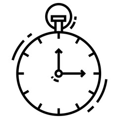 stopwatch icon, simple vector design