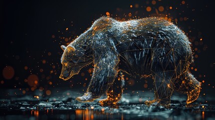Bear Financial Investments, Strong and confident visuals featuring bears to represent financial...