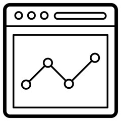 web infographic icon, simple vector design