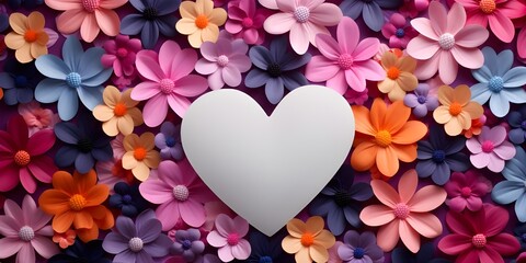 A heart made of flowers. Flower Arrangement Heart Shape
