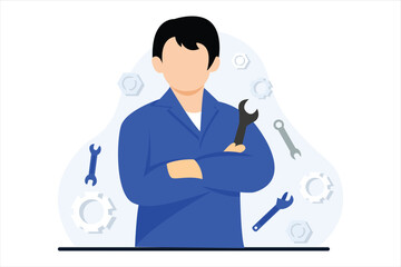 Labour Day Flat Illustration Design