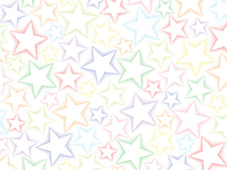 星のエフェクト背景①カラフル