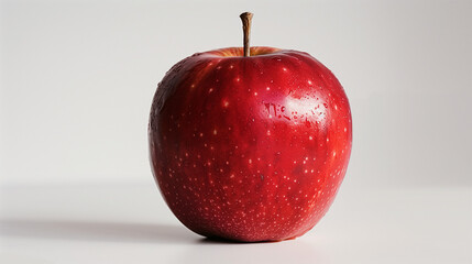 Roter Apfel auf dem Tisch Macro