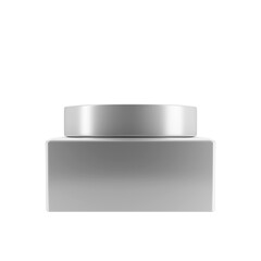 Facial cream jar 3D rendering. Advertising signs. Product design. Product sales. Product code.